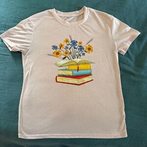 Floral Book Graphic Women's Tee